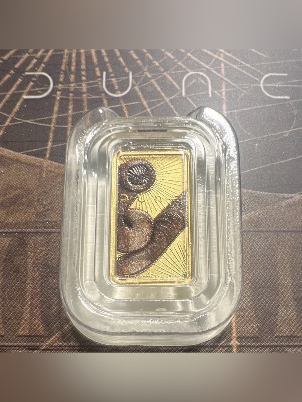 2026 Dune Sandworm Colorized 1 Gram Gold Bar (.9999 Fine) • Perth Mint in Assay